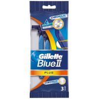 Бритва Gillette одноразовая Blue 2 Plus 3 шт (3014260265861)