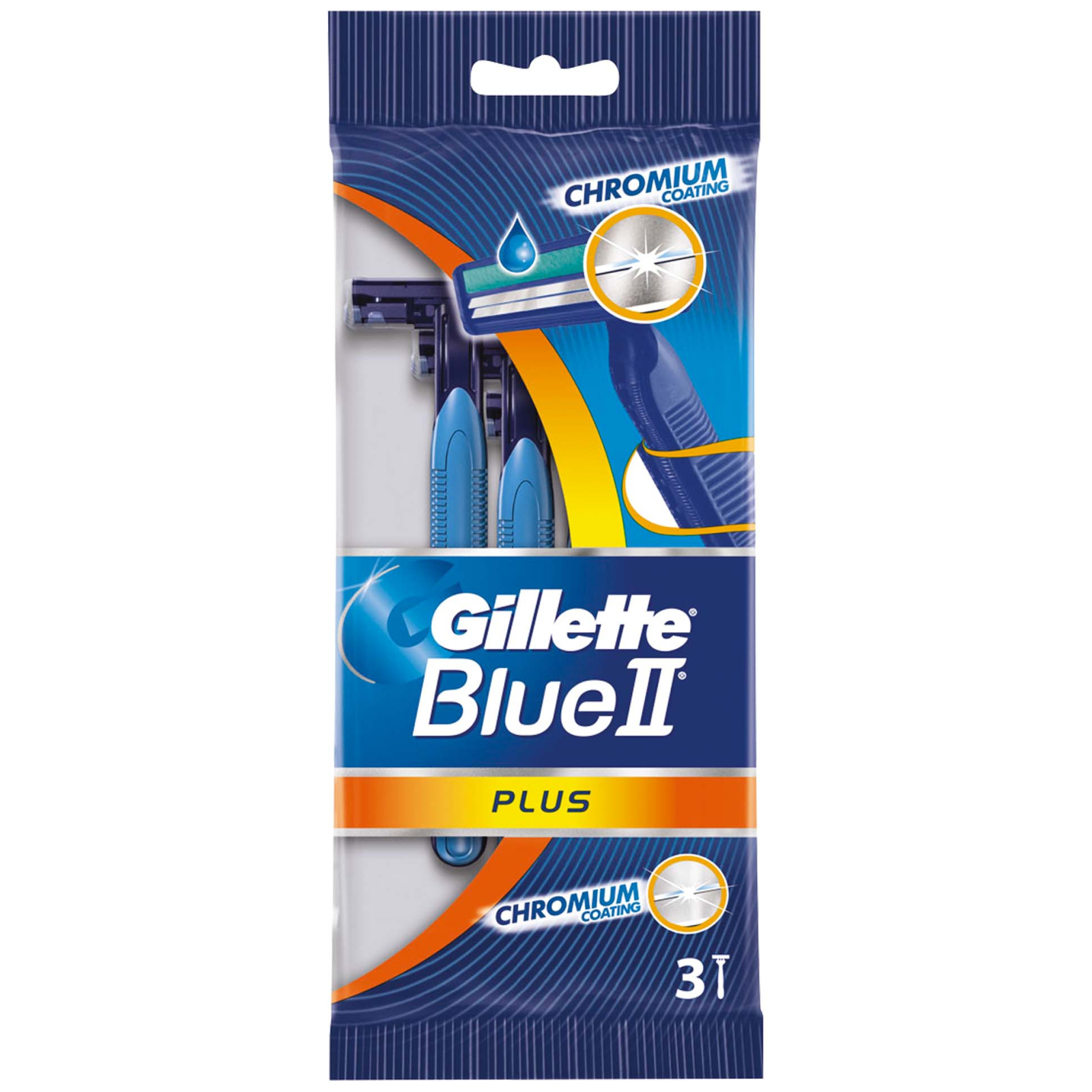 Бритва Gillette одноразовая Blue 2 Plus 3 шт (3014260265861)