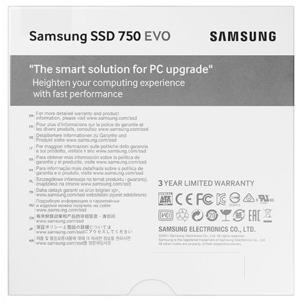 Накопичувач SSD 2.5" 250GB Samsung (MZ-750250BW) зображення 9