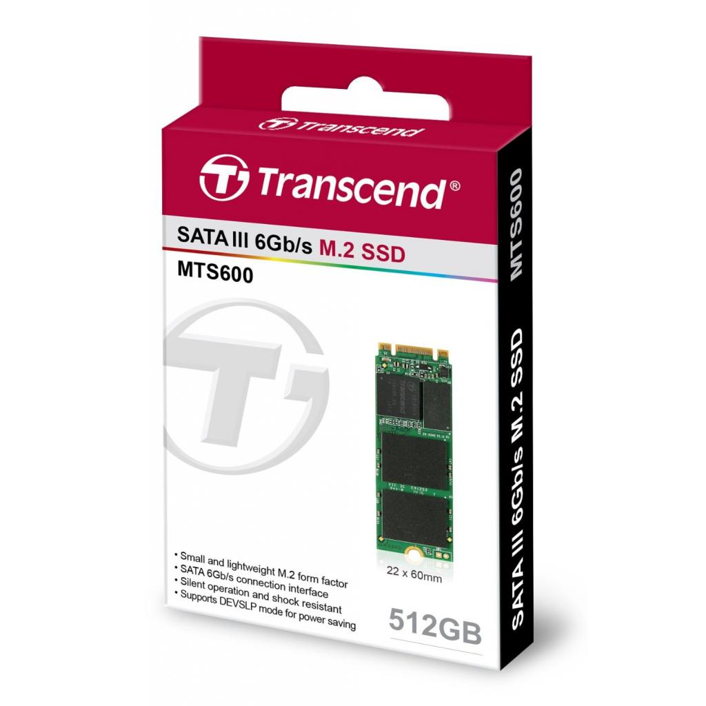 Накопитель SSD M.2 512GB Transcend (TS512GMTS600) изображение 3