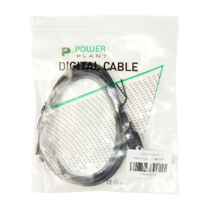 Кабель для принтера USB-C 3.0 to BM 1.5m PowerPlant (KD00AS1275) изображение 3