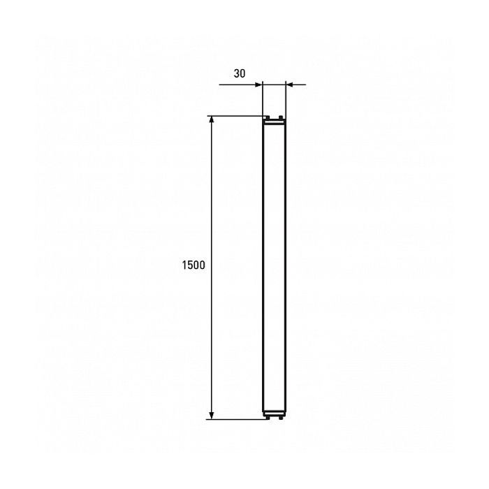 Лампочка Eurolamp G13 (LED-T8-24W/4000(скло)) изображение 2