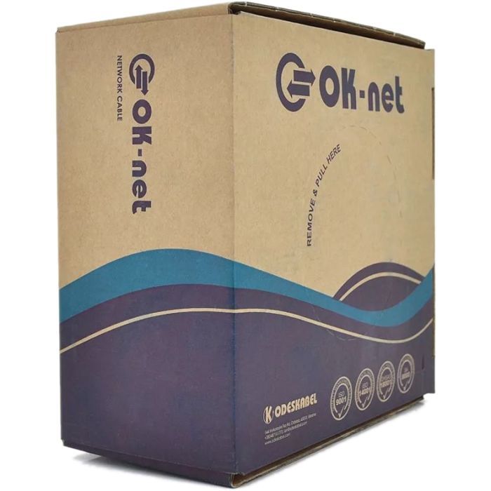 Кабель сетевой OK-Net FTP 305м cat.6 (F/UTP-cat.6) (КПВЭ-ВП (250) 4*2*0,54) изображение 2