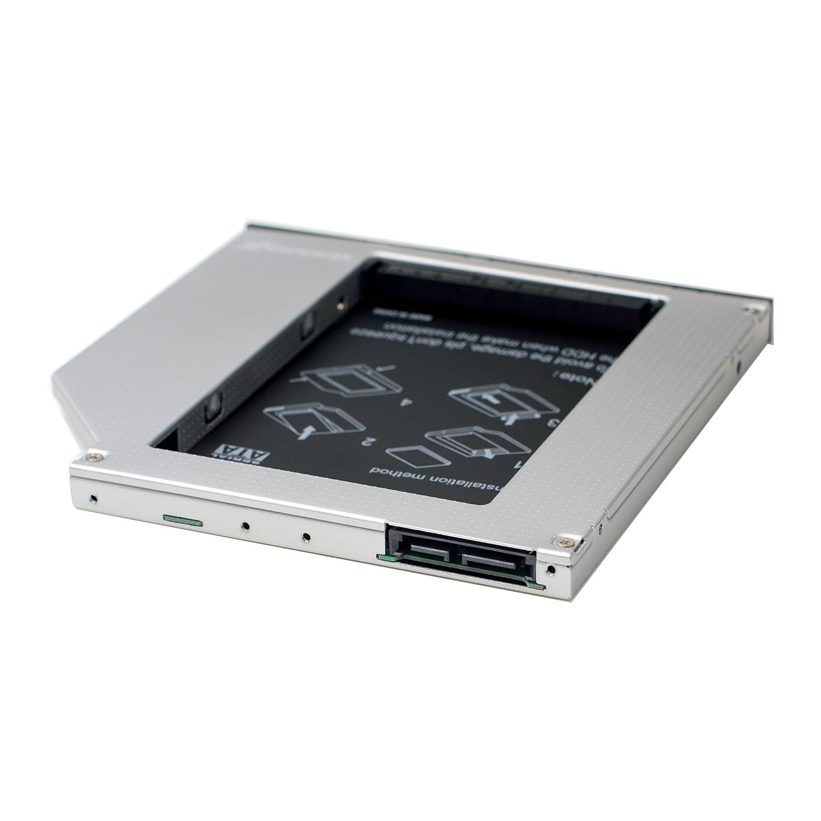 Фрейм-перехідник Grand-X HDD 2.5'' to notebook 9.5 mm ODD SATA/mSATA (HDC-24N) зображення 2