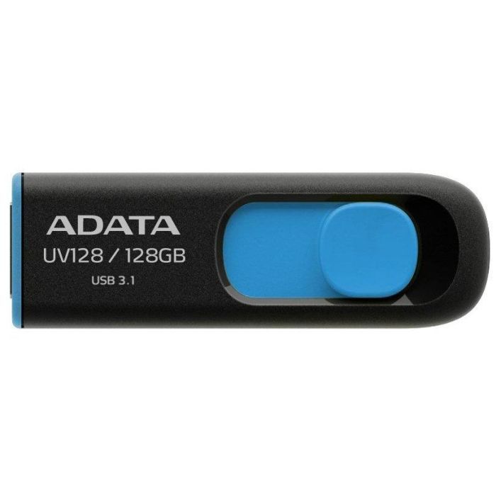 USB флеш накопитель ADATA 128GB UV128 Black/Blue USB 3.1 (AUV128-128G-RBE)