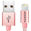 Дата кабель USB 2.0 AM to Lightning 1.0m MFI Rose Golden ADATA (AMFIAL-100CMK-CRG) зображення 2