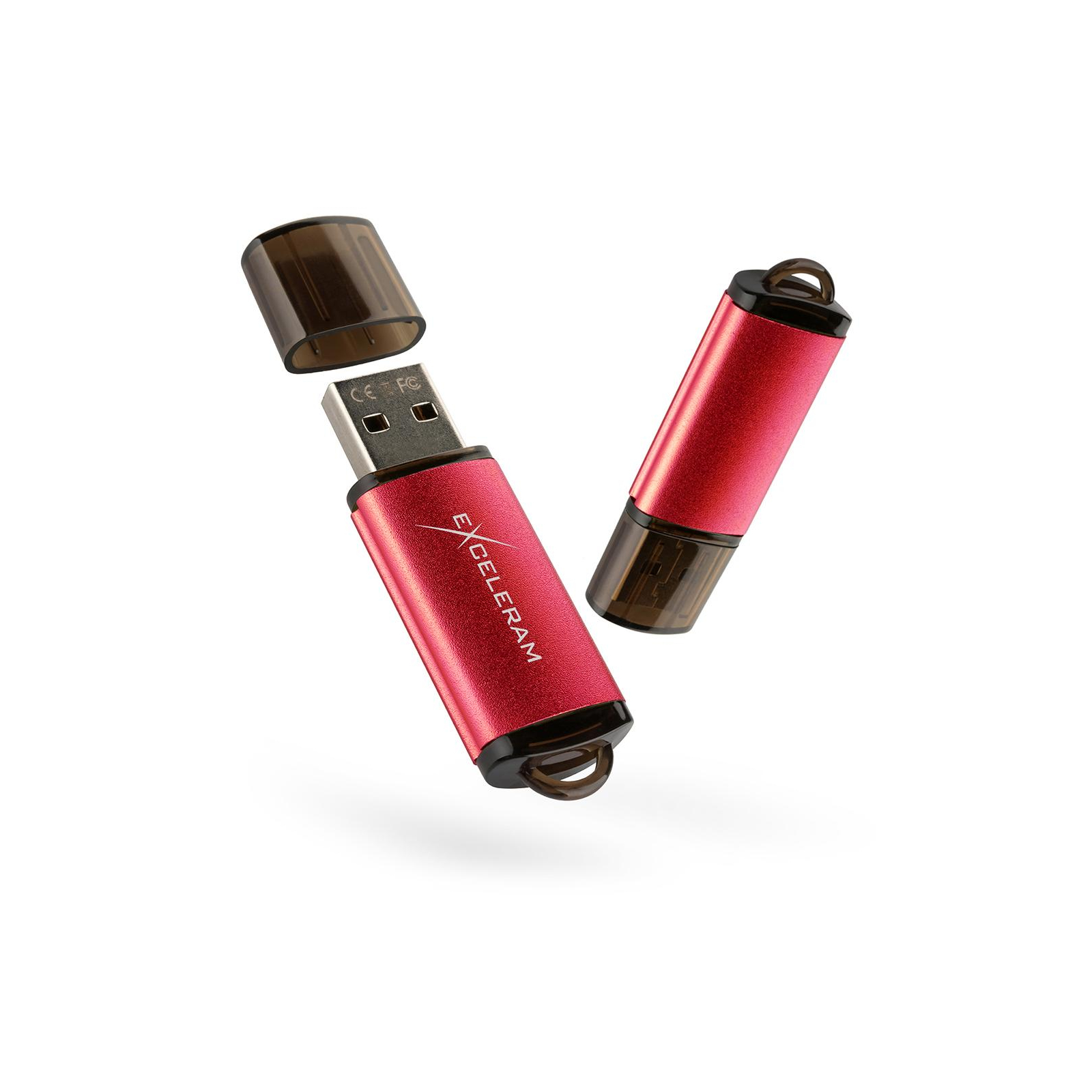 USB флеш накопитель eXceleram 64GB A3 Series Red USB 2.0 (EXA3U2RE64)