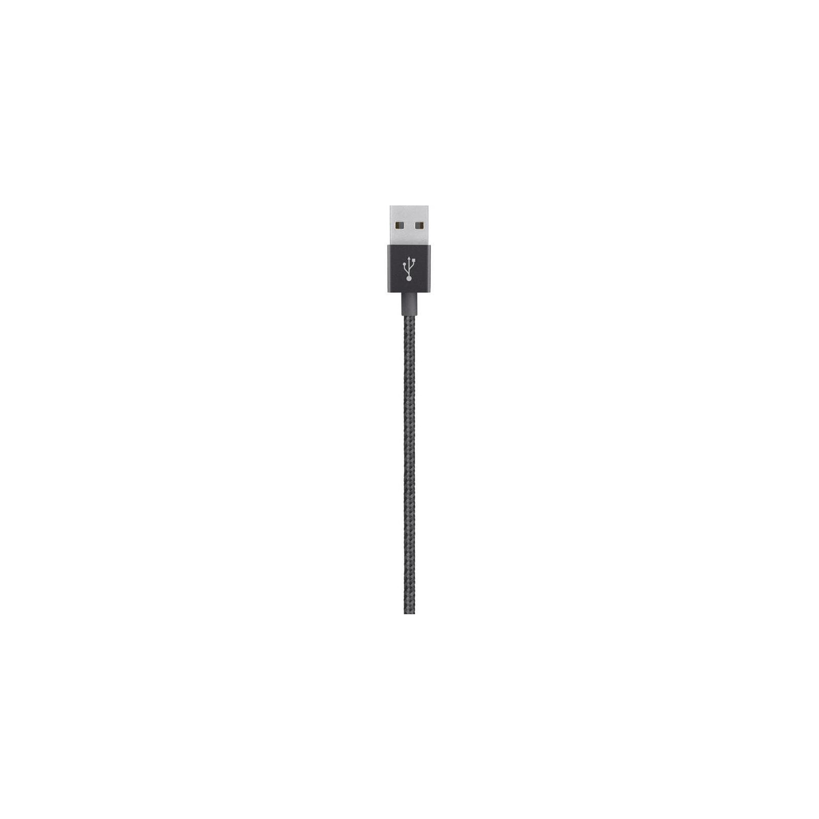 Дата кабель USB 2.0 AM to Lightning 1.2m MIXIT PREMIUM METALLIC black Belkin (F8J144BT04-BLK) изображение 2