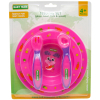 Набір дитячого посуду Baby Team 4 од. (рожевий, зайченя) (6010 зайчик) зображення 2