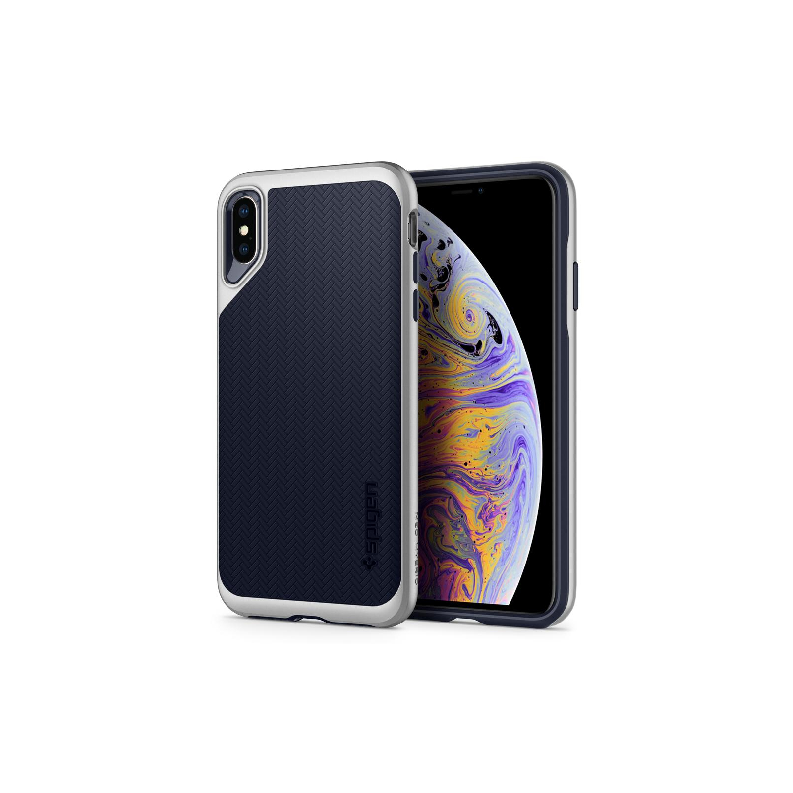Чехол для мобильного телефона Spigen iPhone XS Max Neo Hybrid Satin Silver (065CS24840) изображение 2
