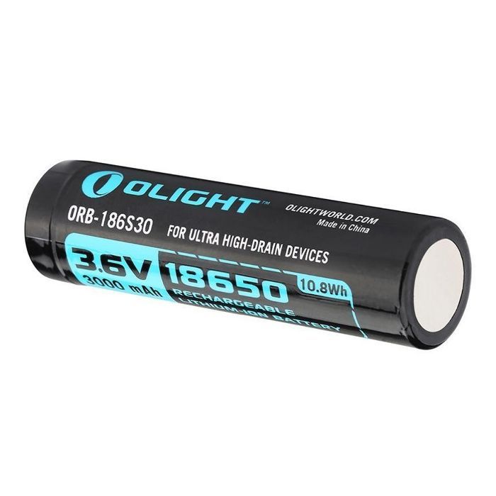 Аккумулятор Olight 18650 HDС (15А) 3000mAh (ORB-186S30) изображение 2