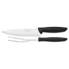Набір ножів Tramontina Plenus 2 предмета (нож 178мм + вилка) Black (23498/010) зображення 2