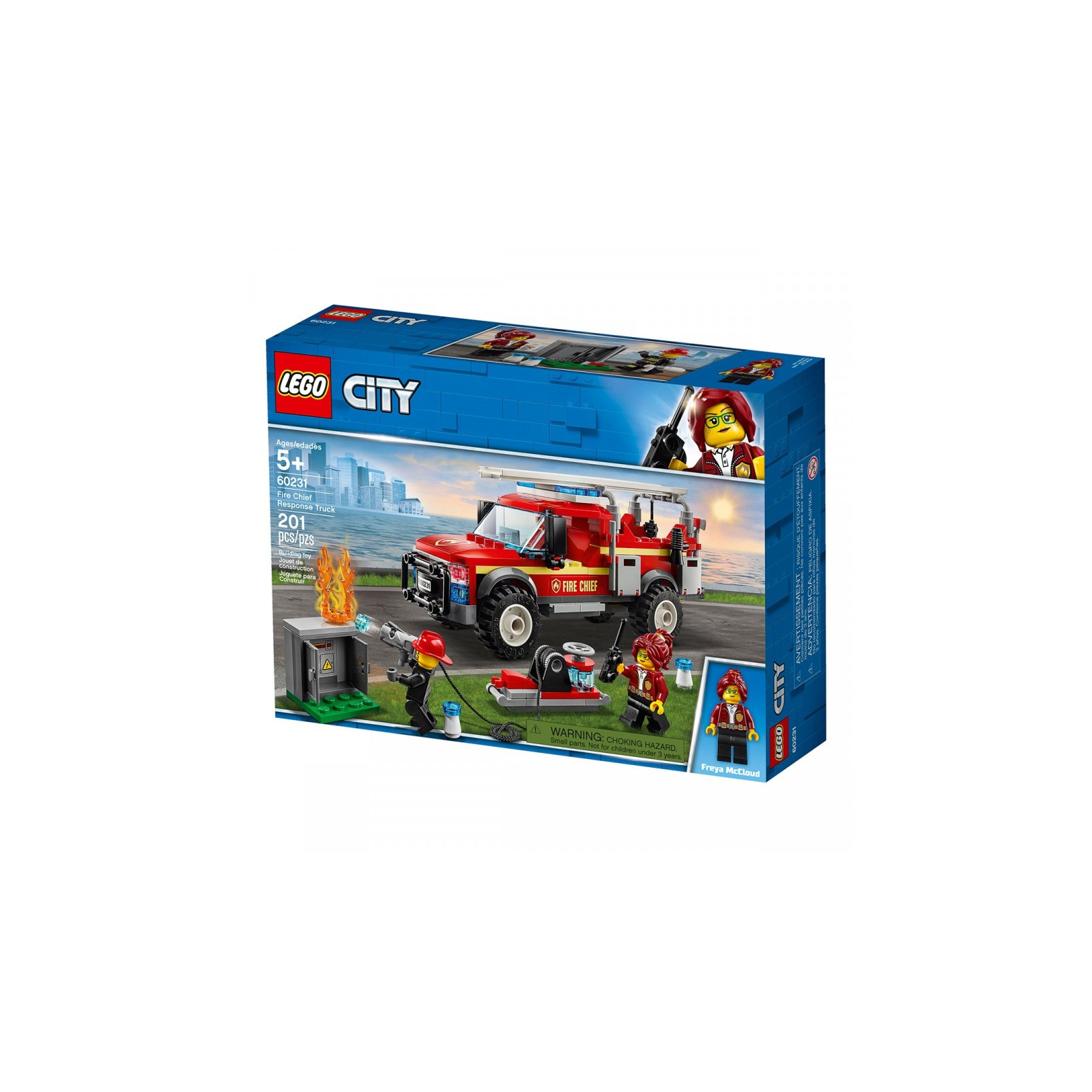 Конструктор LEGO City Грузовик начальника пожарной охраны 201 деталь (60231) изображение 2