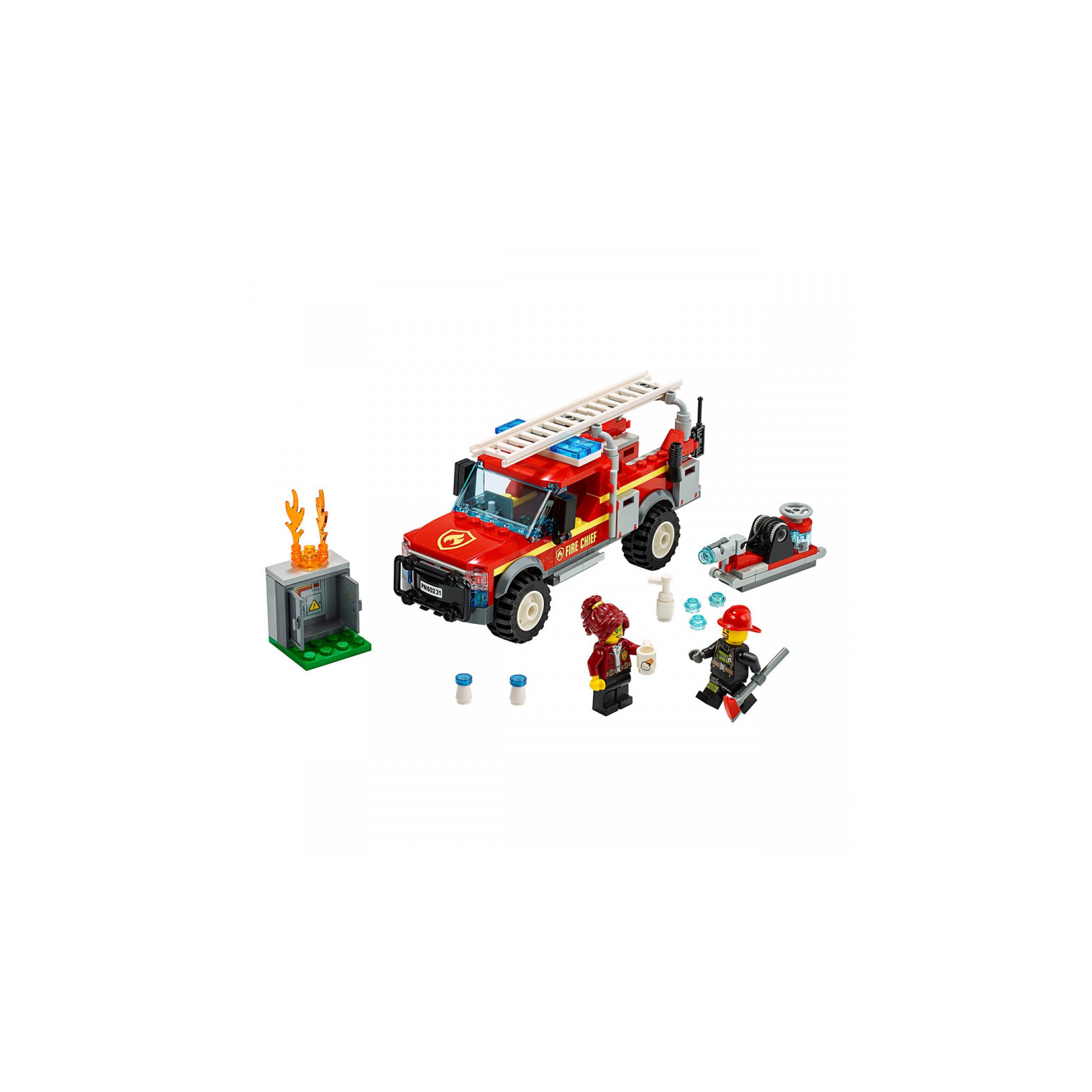 Конструктор LEGO City Грузовик начальника пожарной охраны 201 деталь (60231) изображение 3