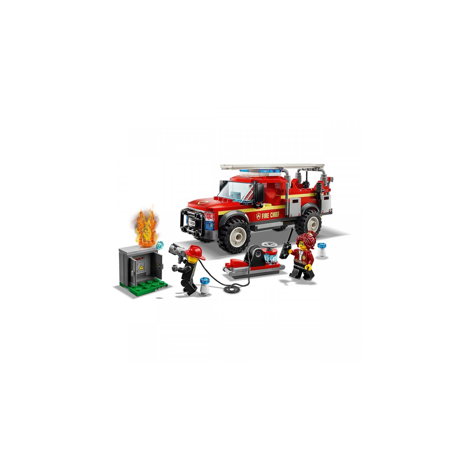 Конструктор LEGO City Грузовик начальника пожарной охраны 201 деталь (60231) изображение 4