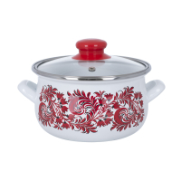 Кастрюля Infinity Red flowers 1.8 л (6415012)