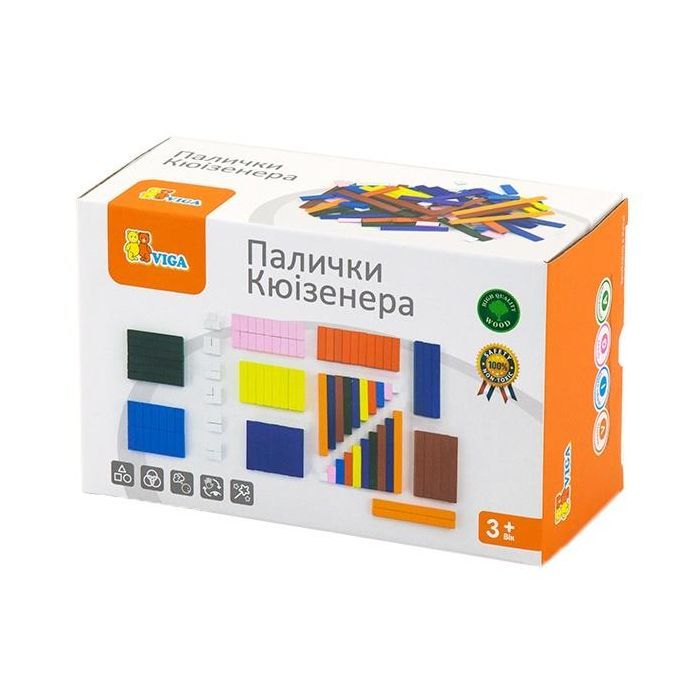 Обучающий набор Viga Toys Палочки Кюизенера (51765)