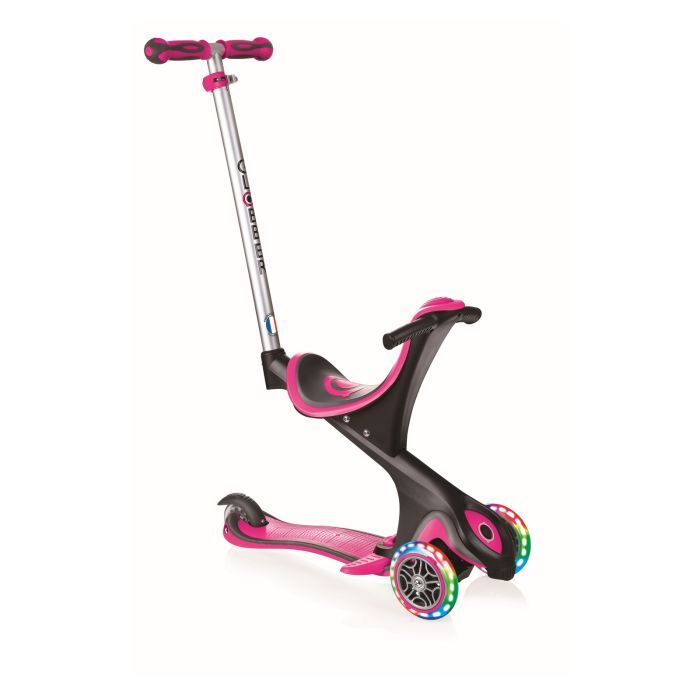Самокат Globber EVO COMFORT LIGHTS 5 в 1 Зелений (459-106)