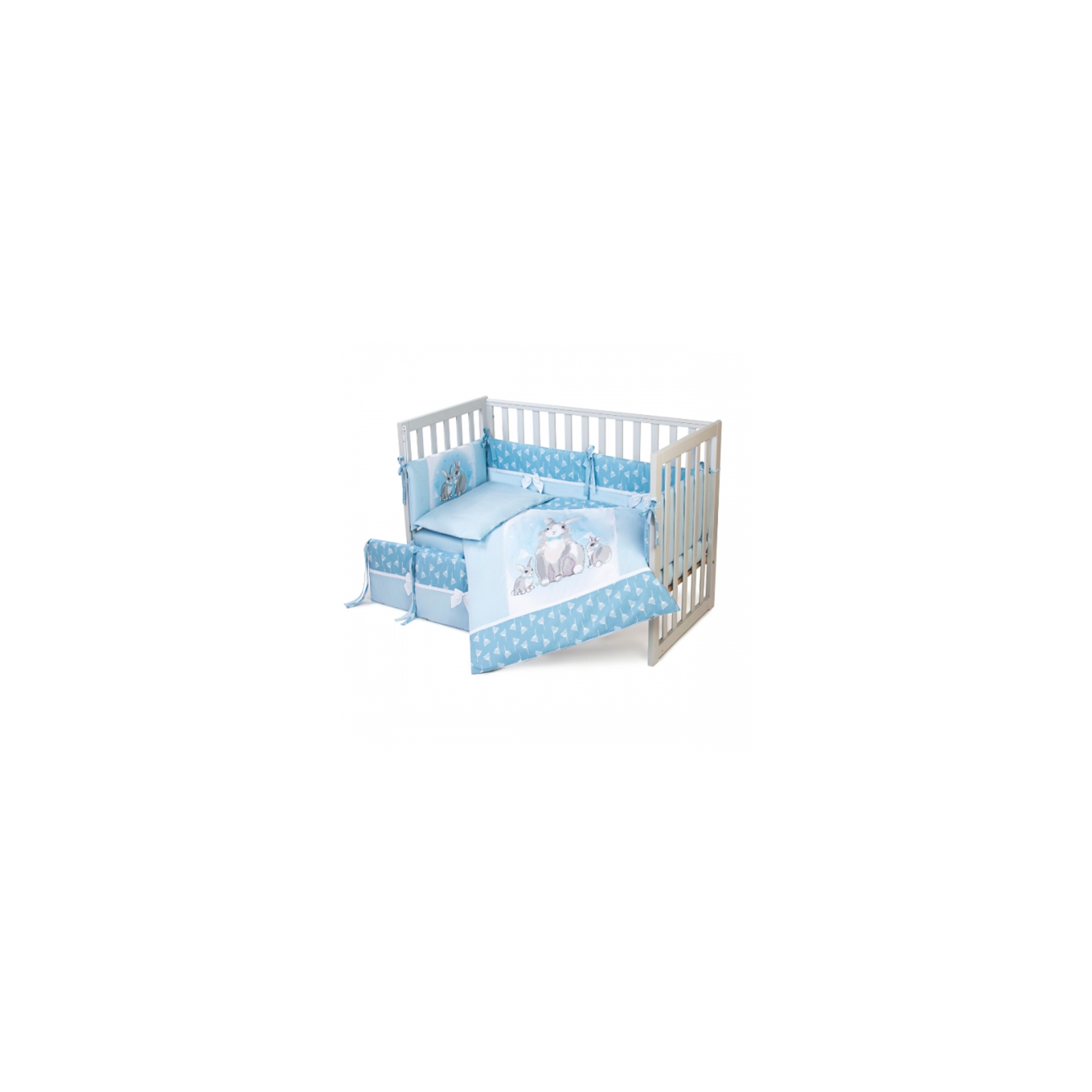 Детский постельный набор Верес Summer Bunny blue (6 ед.) (217.04)