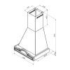 Витяжка кухонна Pyramida RD 60 (1000) BL зображення 9