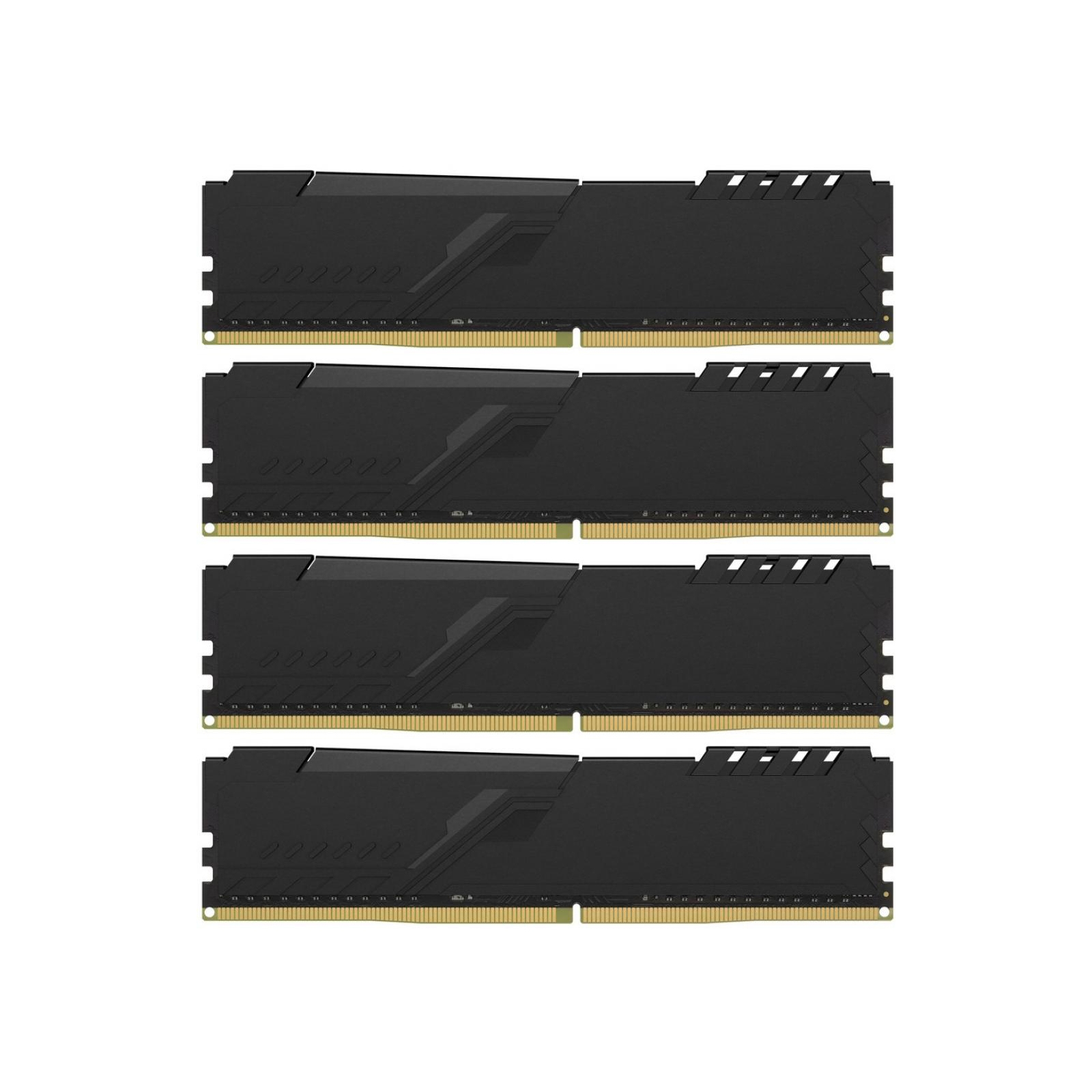 Модуль памяти для компьютера DDR4 64GB (4x16GB) 3466 MHz Fury Black Kingston Fury (ex.HyperX) (HX434C17FB4K4/64) изображение 3