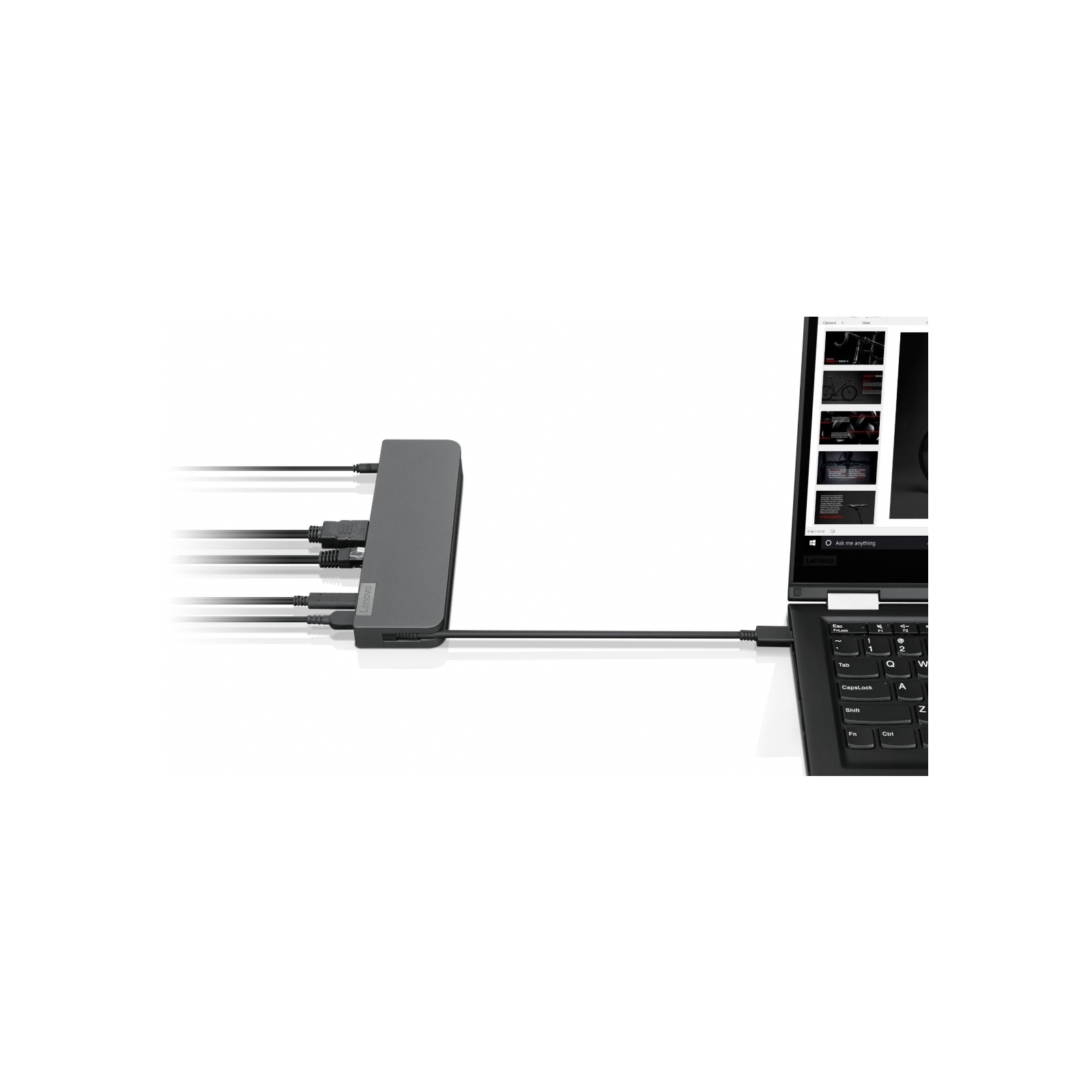 Порт-реплікатор Lenovo USB-C Mini Dock (40AU0065EU) зображення 4