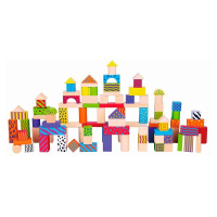 Фото - Кубик і сортер VIGA Кубики  Toys Барвисті блоки 100 шт., 3 см  59696 (59696)