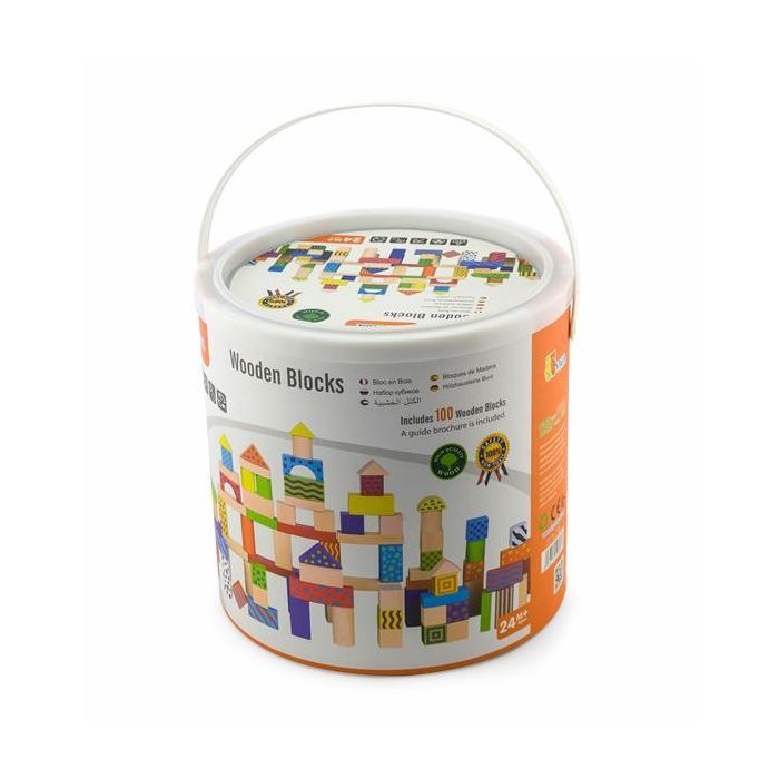 Кубики Viga Toys Красочные блоки 100 шт., 3 см (59696) изображение 2