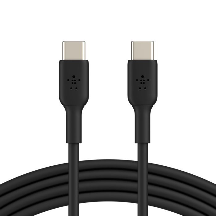 Дата кабель USB-C to USB-C 2.0m PVC black Belkin (CAB003BT2MBK)