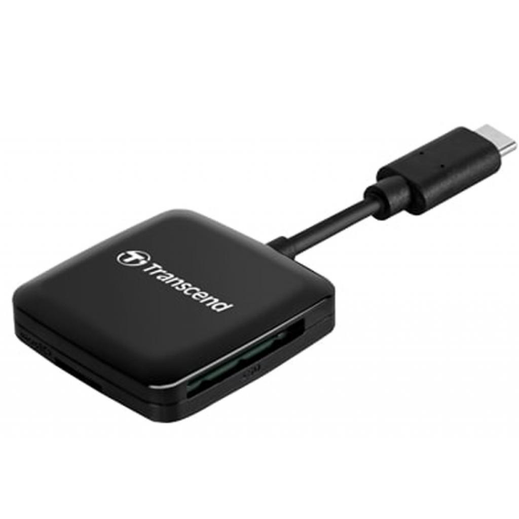 Зчитувач флеш-карт Transcend USB 3.2 Gen 1 Type-C SD/microSD Black (TS-RDC3) зображення 2