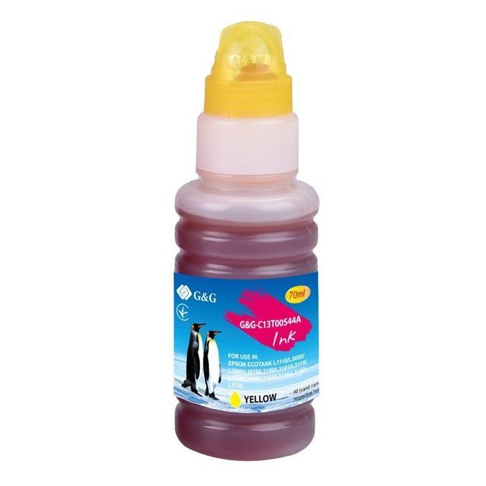 Чорнило G&G Epson L31XX yellow, контейнер 70мл (G&G-C13T00S44A)
