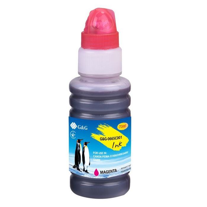 Чернила G&G Canon GI-490 Magenta, контейнер 70ml (G&G-0665C001)