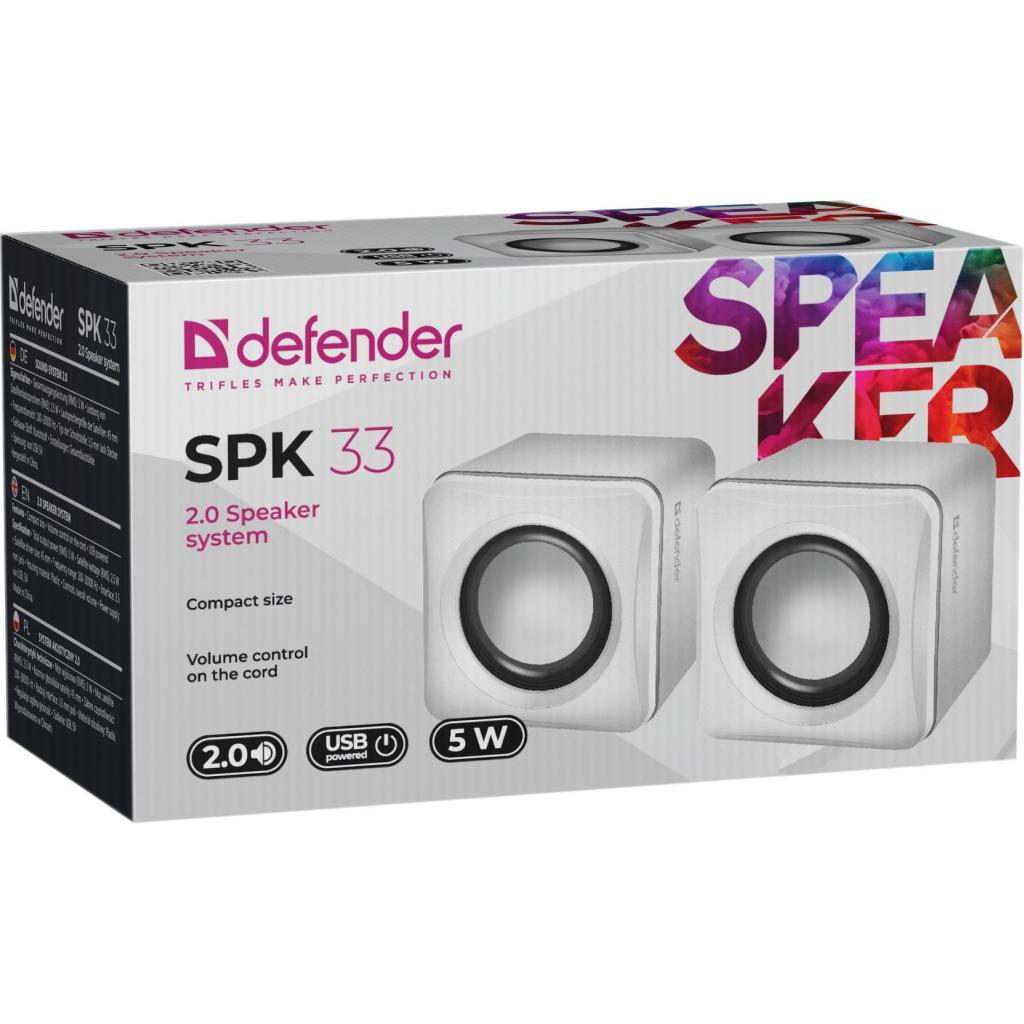Акустическая система Defender SPK 33 White (65631) изображение 2