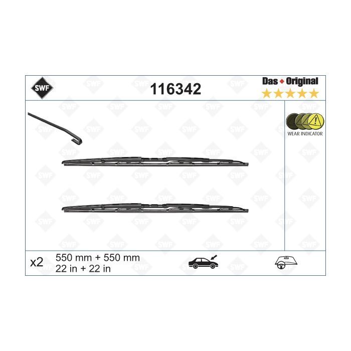 Щетка стеклоочистителя SWF 116342
