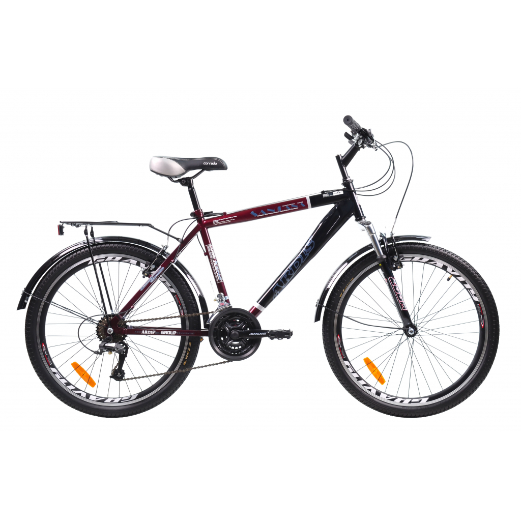 Велосипед Ardis Santana 24" рама-15" St Black/Burgundy (0709)