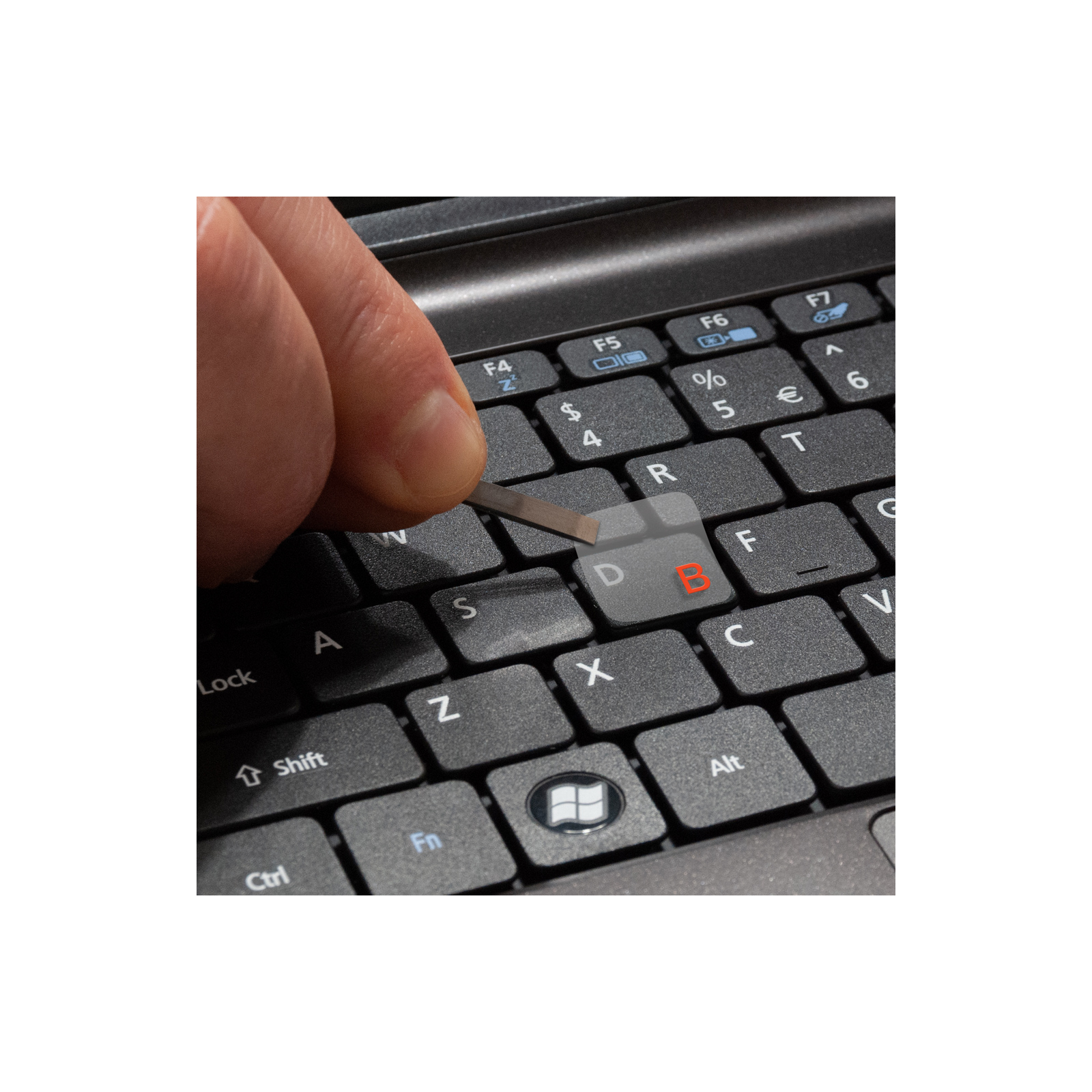Наклейка на клавіатуру SampleZone прозора, помаранчевий (SZ-N-R) зображення 3