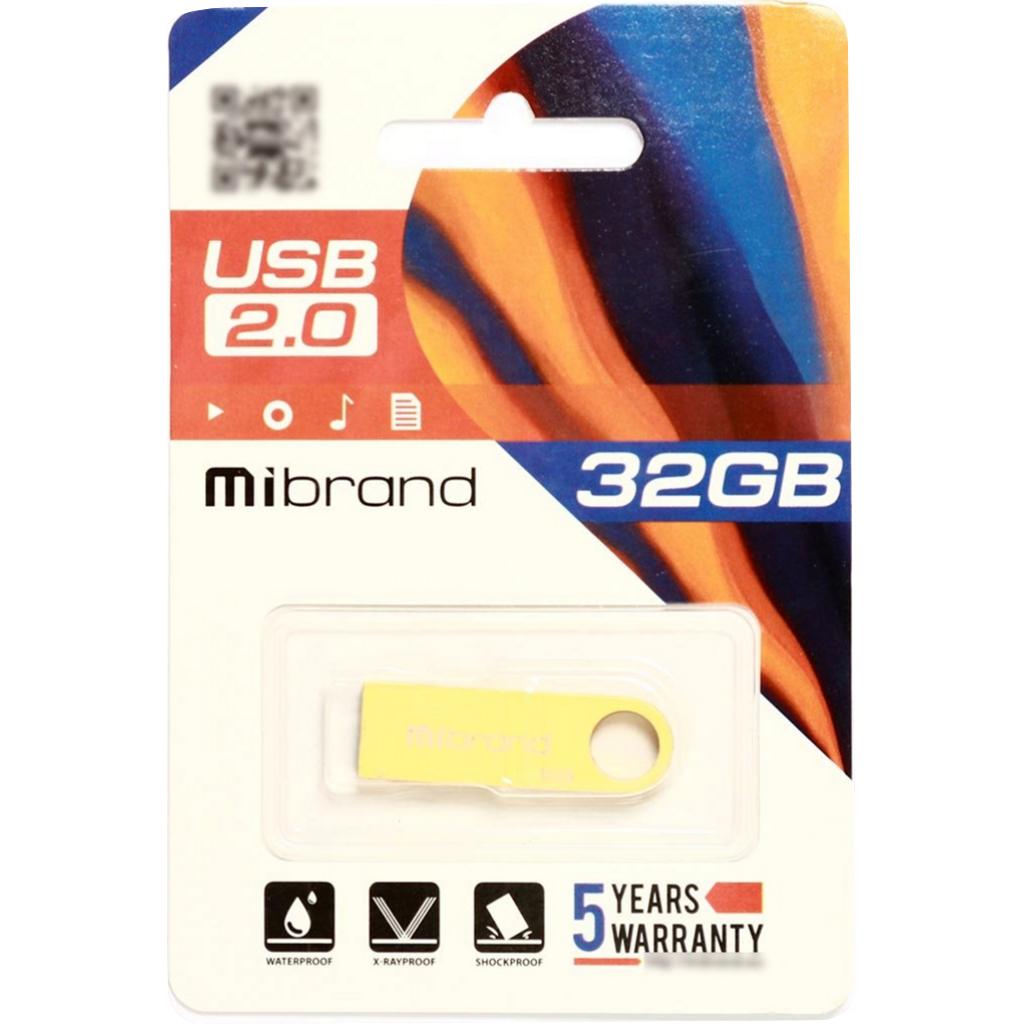 USB флеш накопичувач Mibrand 32GB Puma Gold USB 2.0 (MI2.0/PU32U1G) зображення 2