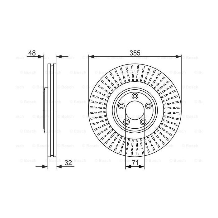 Гальмівний диск Bosch 0 986 479 754 зображення 5