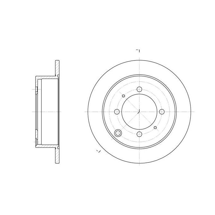Тормозной диск REMSA 6838.00
