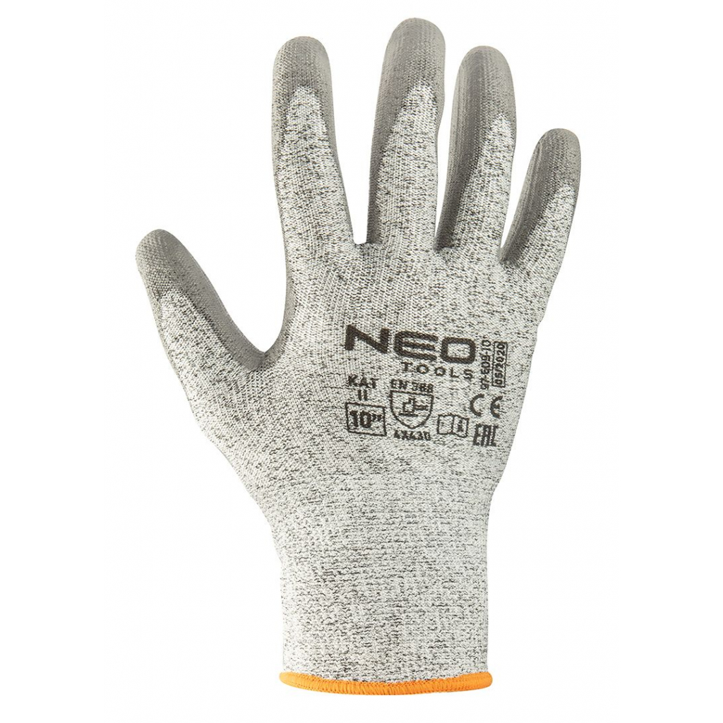 Защитные перчатки Neo Tools с полиуретановым покрытием, против порезов, p. 10 (97-609-10) изображение 2