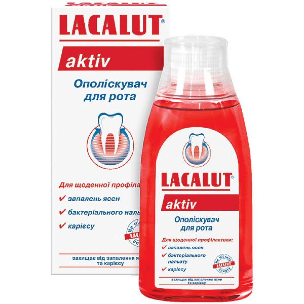 Ополаскиватель для полости рта Lacalut aktiv 300 мл (4016369696491)