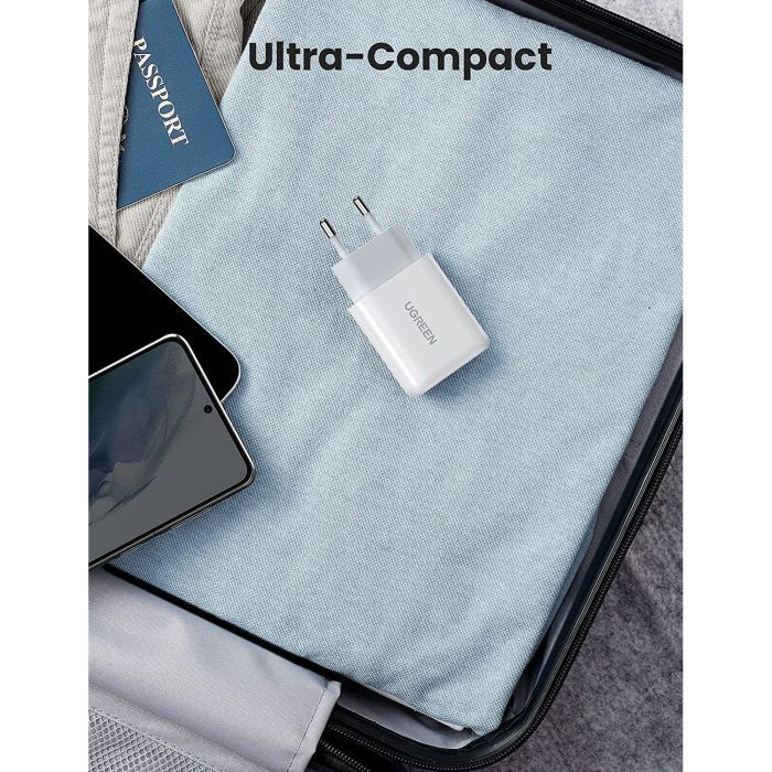 Зарядное устройство UGREEN CD122 18W USB QC 3.0 Charger (White) (10133) изображение 5