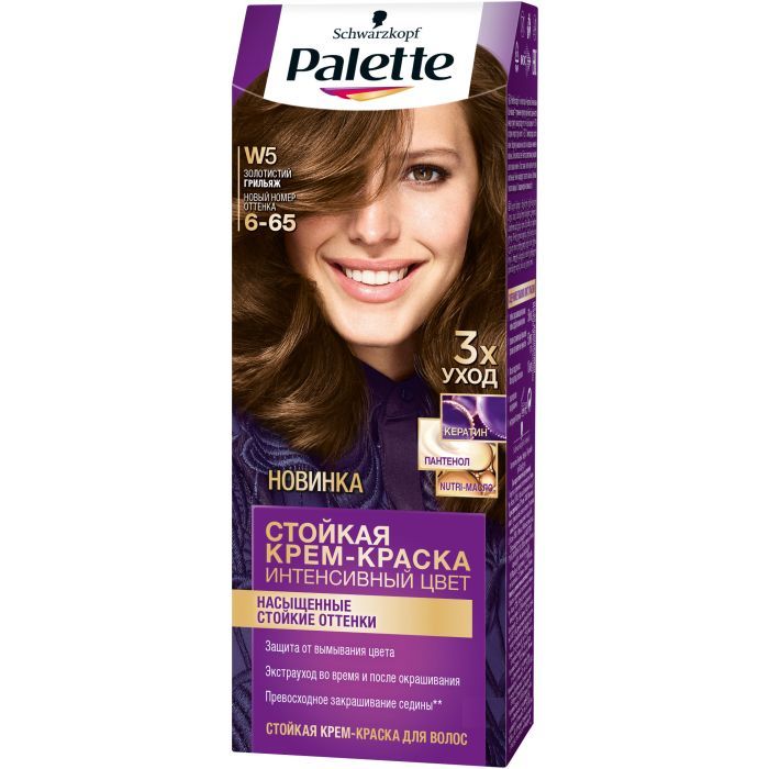 Краска для волос Palette 6-65 Золотистый грильяж 110 мл (3838824188928)
