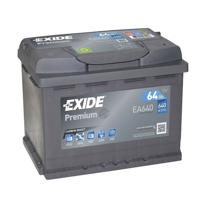Аккумулятор автомобильный EXIDE PREMIUM 64A (EA640)