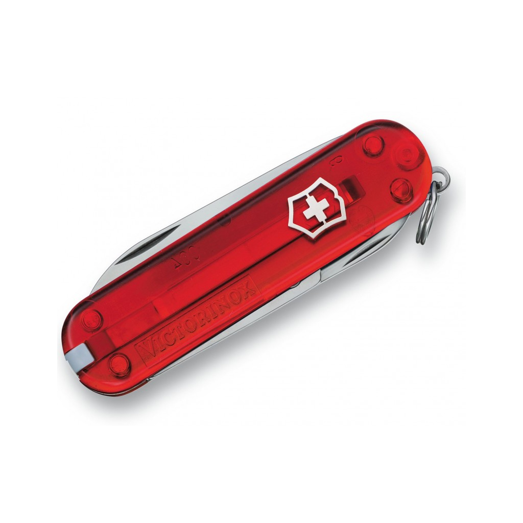 Нож Victorinox Classic SD Transparent Red (0.6223.TB1) изображение 3