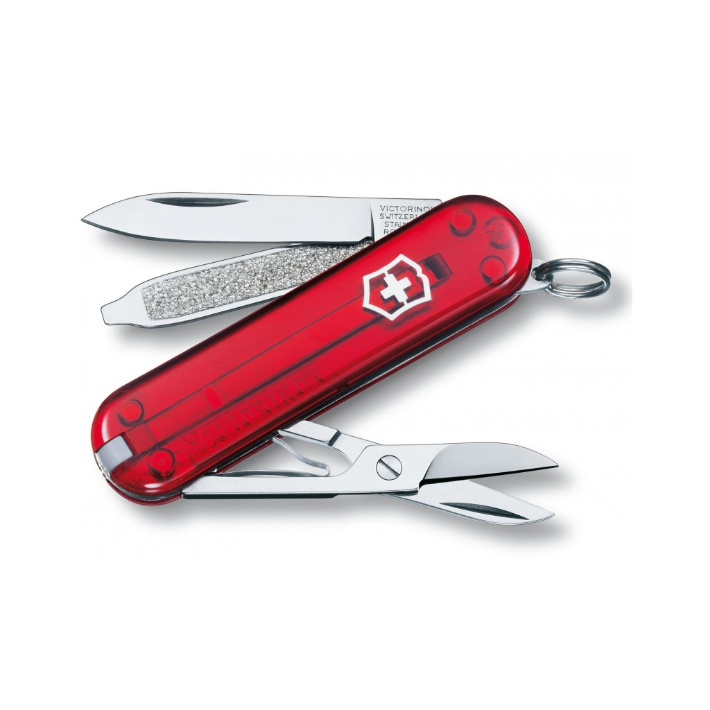 Нож Victorinox Classic SD Transparent Red (0.6223.TB1)