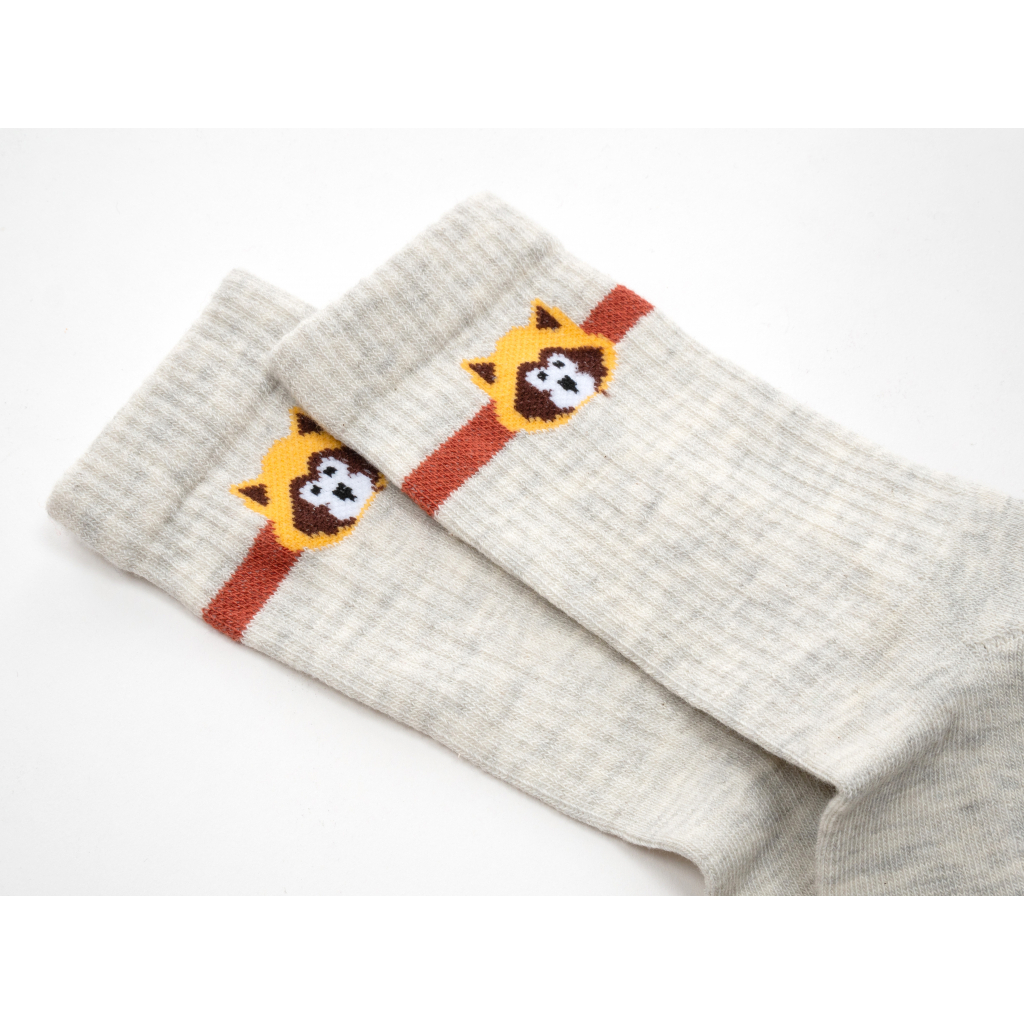 Носки детские Bross с махровой ступней с енотом (23469-1B-gray) изображение 3
