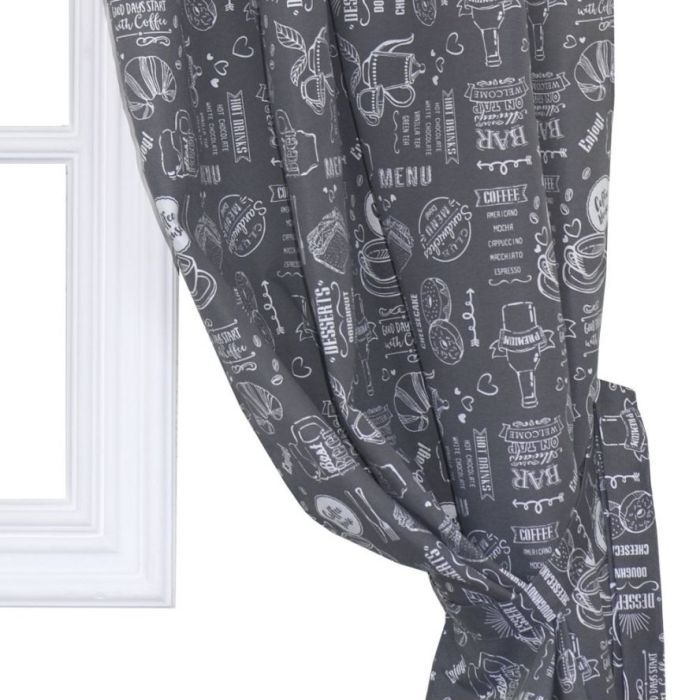 Штора Прованс комплект Breakfast Grey 136x170 см 2 шт (11135) зображення 2