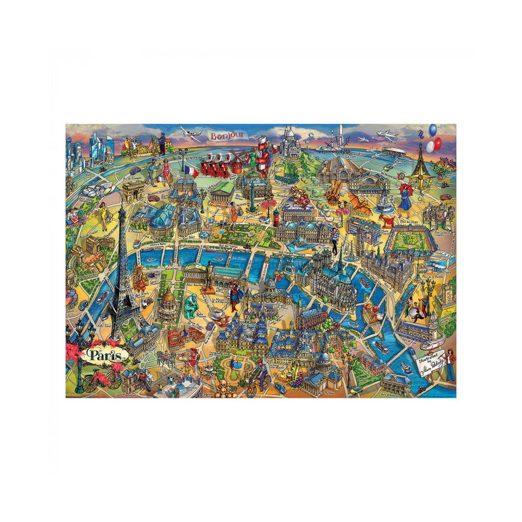 Пазл Educa Карта Парижа 500 элементов (6336990) изображение 2