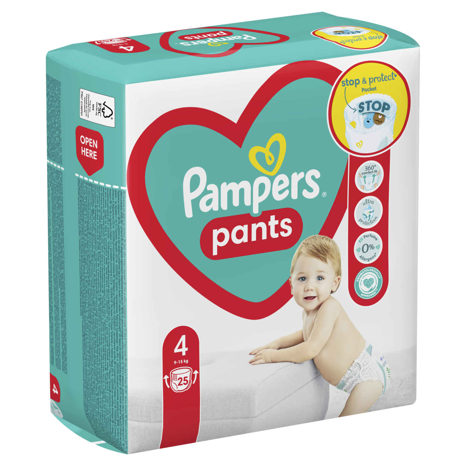 Підгузки Pampers трусики Pants Maxi Розмір 4 (9-15 кг) 176 шт (8006540068557) зображення 3